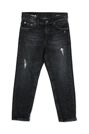 jeans in cotone nero DONDUP KIDS | DMPA100CDS041N000.